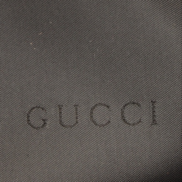 Authentic Gucci Razor Black Leather Bag With Nylon & Leather Strap - Picture 9 of 14